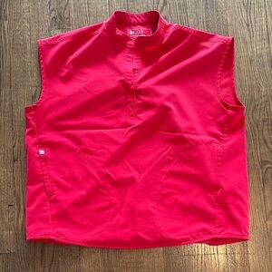 FIGS POP RED Rafaela top